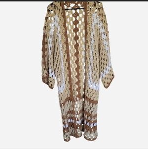 Handmade Crochet robe, made in Joshua tree